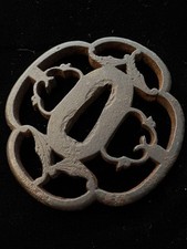 Mumei tsuba eisen sukashi - tsuba,