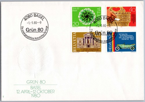 Schweiz fdc basel - basel, 1980
