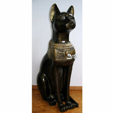Ägyptische Katze BASTET 73 cm bronze gold Deko Figur ÄGYPTEN Dekoration Werbung