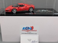 Modellautos 1:18 BBR Ferrari 296 GTB Rosso Corsa 322 Ltd. 3/10 Med. Vitrine OVP