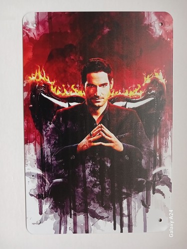 Lucifer serie blechschild - tv-serie,