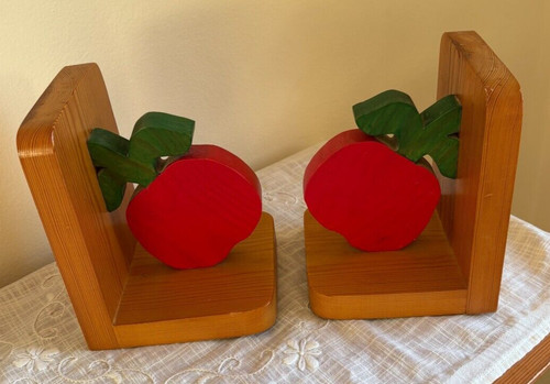 Buchstütze apfel holz - apfel,