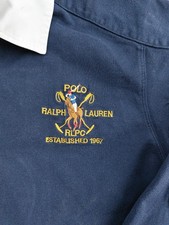 Polo Ralph Lauren Langarm Jungen Poloshirt Gr. L (16/18) dunkelblau