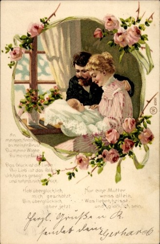 Litho familie mit kind - litho,