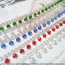 Perlen Fransen Rand Borte