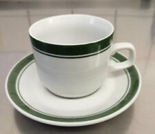 1 x DDR Mitropa Kaffeetasse, Untertassen Rationell grün,HO,Reichsbahn,Konsum