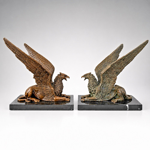 Bronze greife paar - bronze,