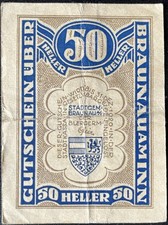 50 Heller  Braunau Notgeld