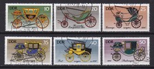 DDR 1976, Historische Kutschen, Mi.Nr.2147-52, gestempelt