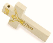 beige Kreuze Anhänger Jesus