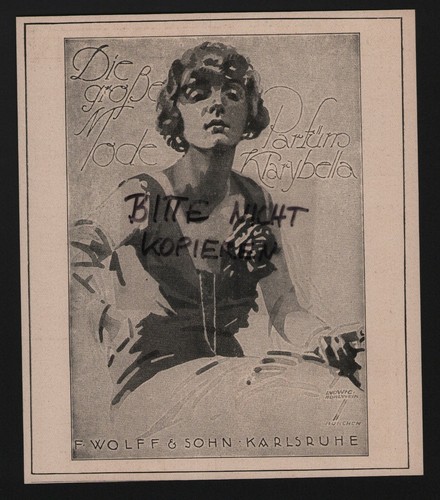 Karlsruhe werbung 1924 f - karlsruhe,,