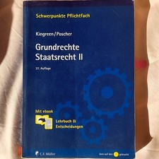 Kingreen/Poscher Grundrechte Staatsrecht II – 37. Auflage | Jura Lehrbuch