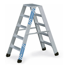ZARGES LM-Stehleiter Klappleiter Seventec 2x5 Stufen Aluminium silber