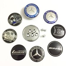 60mm rear trunk badge 6cm back emblem for Mercedes Benz back blue wheat ears AMG