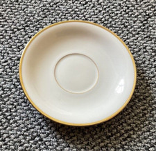 Bavaria, Elfenbein, Porzellan, Unterteller, Untertasse, Goldrand, retro
