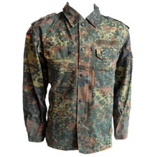 Bundeswehr Flecktarn Feldshirt Jacke Camouflage Top Militär Tarnung Überschuss UK