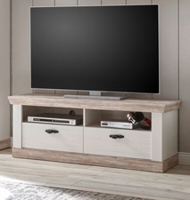 TV-Lowboard in Pinie weiß /