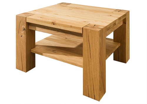 Couchtisch wildeiche 70x70x45 - couchtisch,