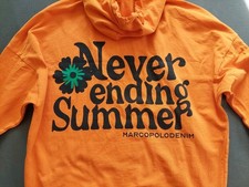 Marc O´Polo Hoodie Kapuzen Pullover orange S oversized Baumwolle  Gr. 38 40 42