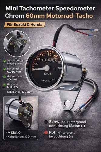 Mini tachometer speedometer - tachometer,