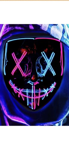 Led maske halloween - led, „the