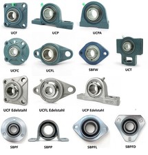 Flanschlager Lagerbock Gehäuselager Edelstahl Niro UC UCF UCP UCFL UCFC 202-214