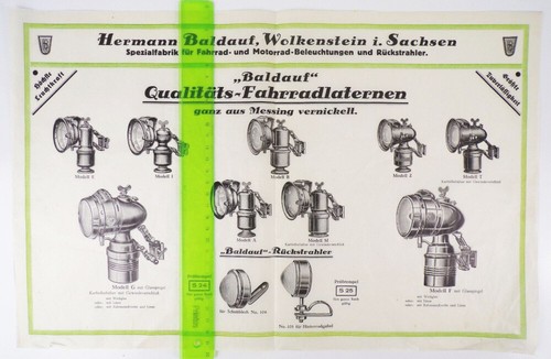 Plakat baldauf fahrradlampen - baldauf,
