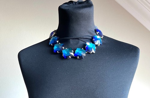 Otazu vintage blaue halskette - vintage,
