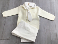 BIMBALO Baby Taufanzug Babyanzug Taufe Jacke /Hemd/ Hose/Krawatte/ 9 Mon. (#002)