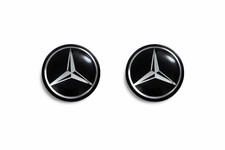 2x 14mm Mercedes Benz Logo
