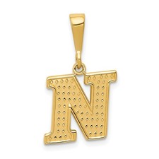 10K Gelbgold Initiale "N"