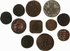 Lot - Sachsen Thüringen - 11x: Diverse Münzen des 17. und 18. Jahrhunderts