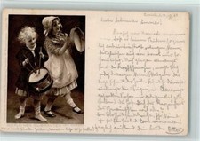 10169929 - Kinder mit Trommel und Tamburin AK 1899
