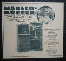 Mädler Koffer , Alte Reklame
