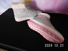 Boots/neu/Gr.38/Winter/gefüttert/grau/rosa/Sterne