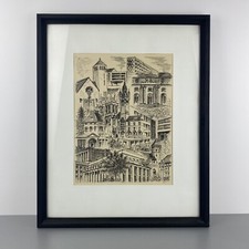 Seltener Kunstdruck "Collage