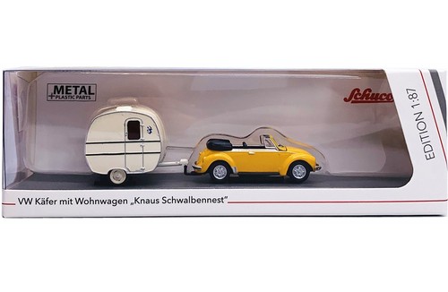 Käfer cabrio mit - vw, wohnwagen