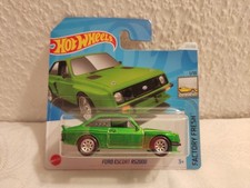 Hot Wheels Super Treasure Hunt Ford Escort RS2000 grün kurze Karte / short card