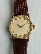 Helvetia Damenuhr Handaufzug Swiss Made Armbanduhr Vintage  17 Jewels P14.