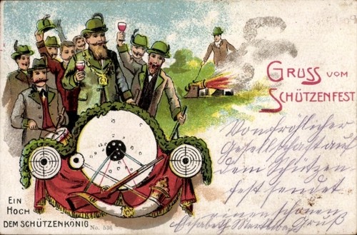 Litho schützenfest ein hoch - ein,