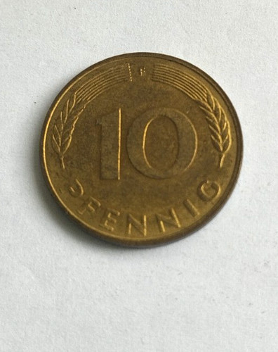 Brd pfennig 1987 messing - pfennig, f