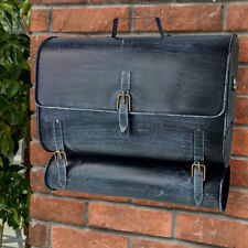 Brief Kasten Hof Wand Post Zeitung Rolle Fach Design Schultasche schwarz blau