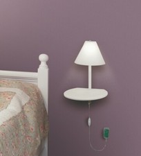 LED Wandleuchte  Goodnight 1flg Fabas Luce 3417-20-102 weiß dimmbar mit USB Port