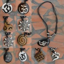 Hals-kette goa indien OM Surfer Triskele Spiral YinYang gothic pentagramm psy