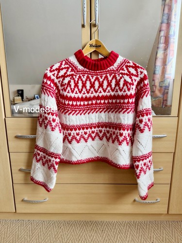 Norweger oversize pullover - oversize,