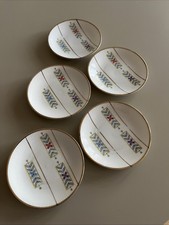 Winterling Marktleuthen Bavaria Goldrand Konfektteller 5 Stück Midcentury 60er