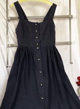 Baumwoll -Leinen-Trägerkleid