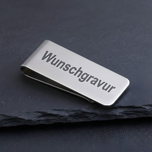 Geldklammer aus edelstahl mit - edelstahl,