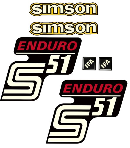 Dekorsatz simson s51 enduro - dekorsatz,