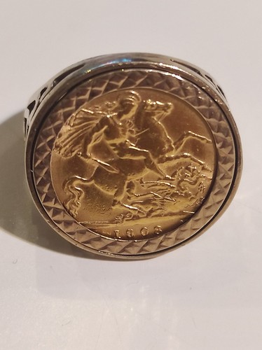 1908 22ct gold half - 1908,